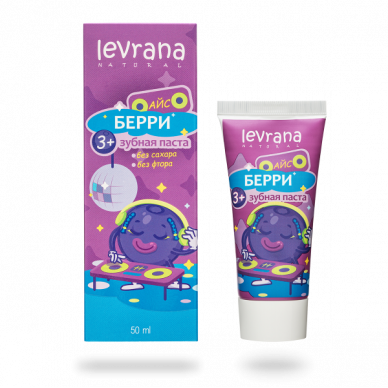Детская зубная паста со вкусом черники и мяты Levrana